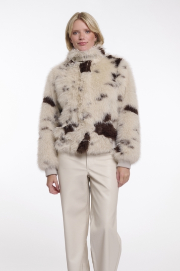 Rino & Pelle SHORT JACKET WITH ZIPPER CLOSURE AMBRA 7012514 Cow girl