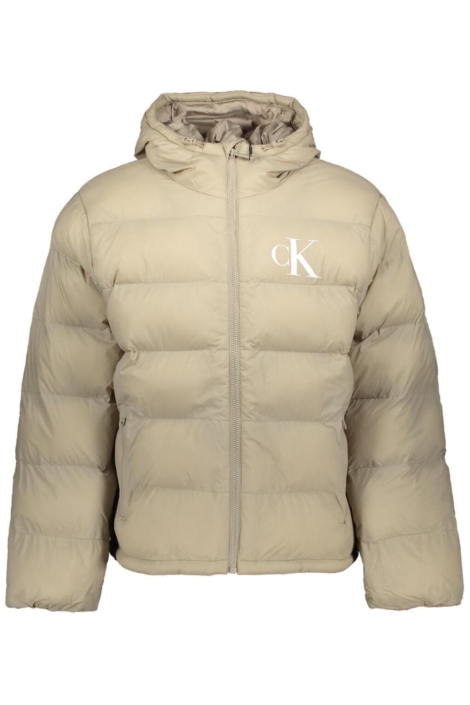 Calvin Klein beige heren jas | Vooraanzicht