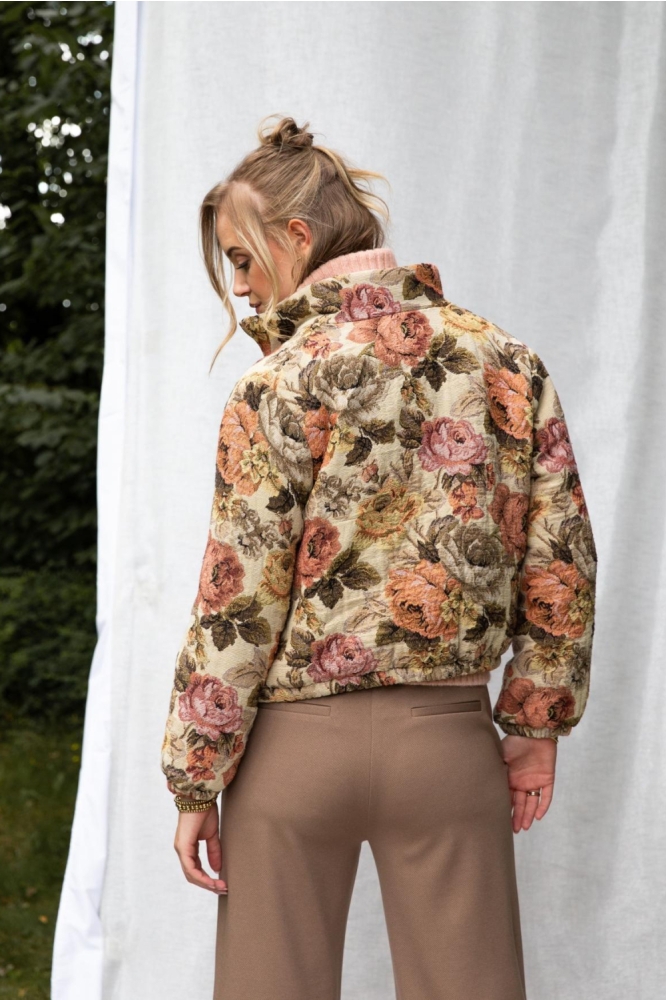 I-coni-K multi color dames jas | Model achteraanzicht
