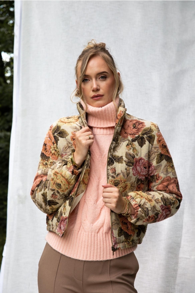 I-coni-K multi color dames jas | Model vooraanzicht