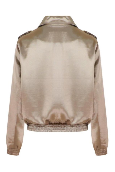 C&S The Label bronzen dames jas | Achteraanzicht
