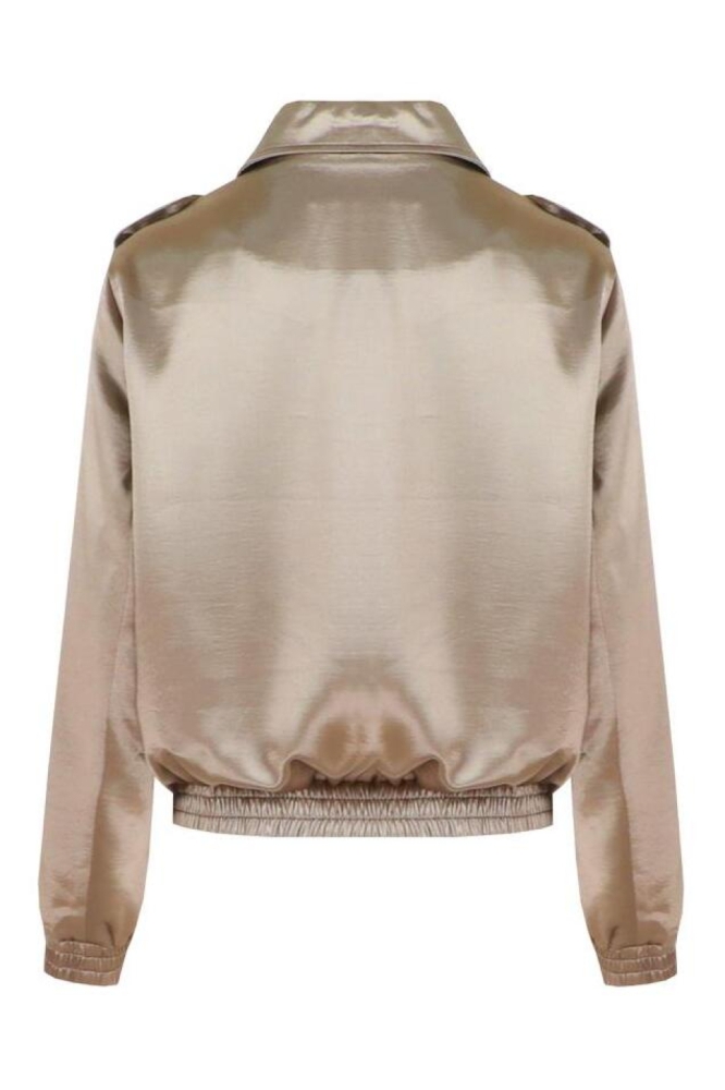C&S The Label bronzen dames jas | Achteraanzicht