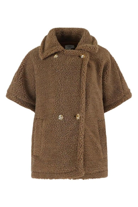 C&S The Label bruine dames jas | Vooraanzicht