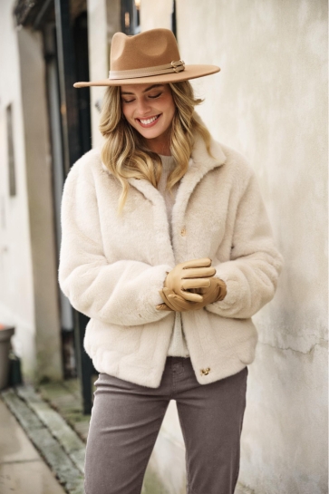 C&S The Label Jas OLSEN COAT 25WGC02 014 Sand