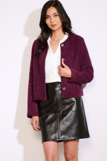 LolaLiza Vest V CORTYCHEV 09001501 Aubergine