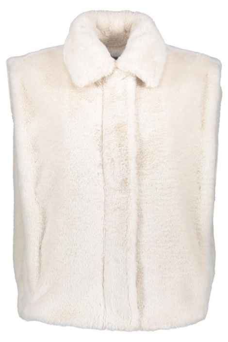 Geisha ecru dames gilet | Vooraanzicht