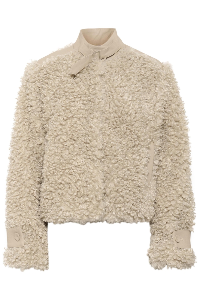 Culture taupe dames jas | Vooraanzicht