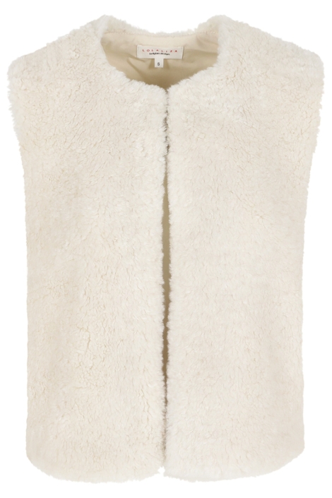 LolaLiza witte dames gilet | Vooraanzicht