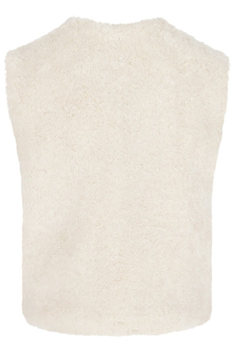 LolaLiza witte dames gilet | Achteraanzicht