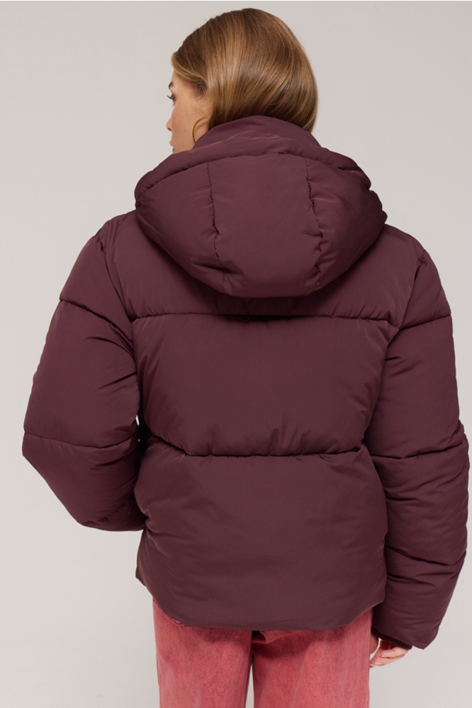 Harper & Yve bruine dames jas | Model achteraanzicht