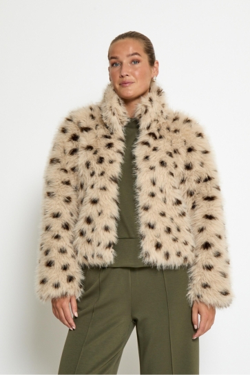 Peppercorn RANDIA FAUX FUR JACKET PC8612 326 INCENSE BEIGE