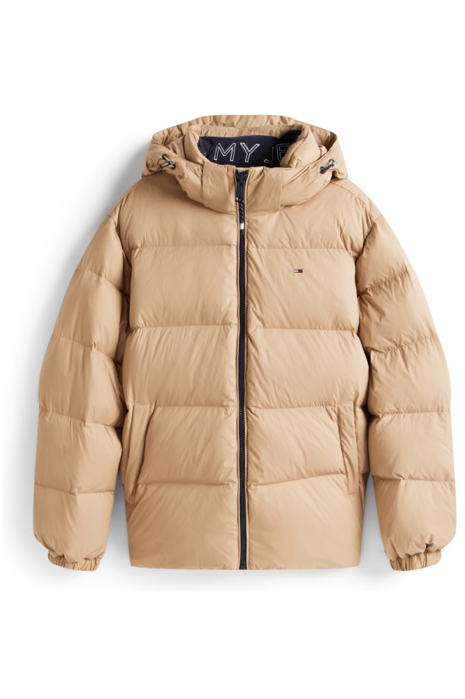 Tommy Jeans taupe heren jas