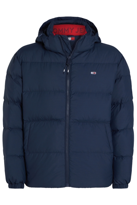 Tommy Jeans blauwe heren jas | Vooraanzicht