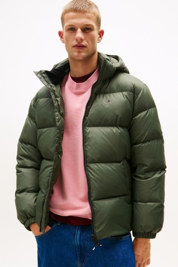 Tommy Jeans Jas TJM ESSENTIAL DOWN JACKET EXT DM0DM19786 MRH PEWTER GREEN