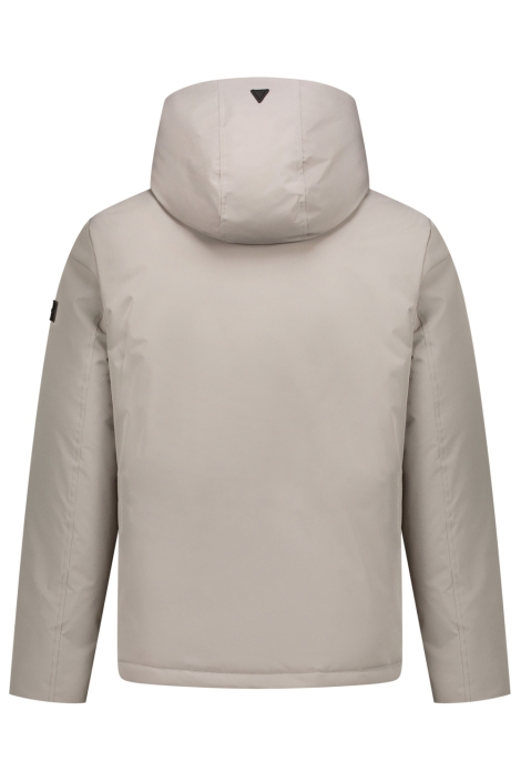 Pure Path grijze heren jas | Achteraanzicht