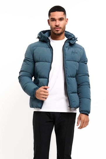 Malelions DONN PUFFER JACKET MM2 AW25 14 970 BLUE SLATE