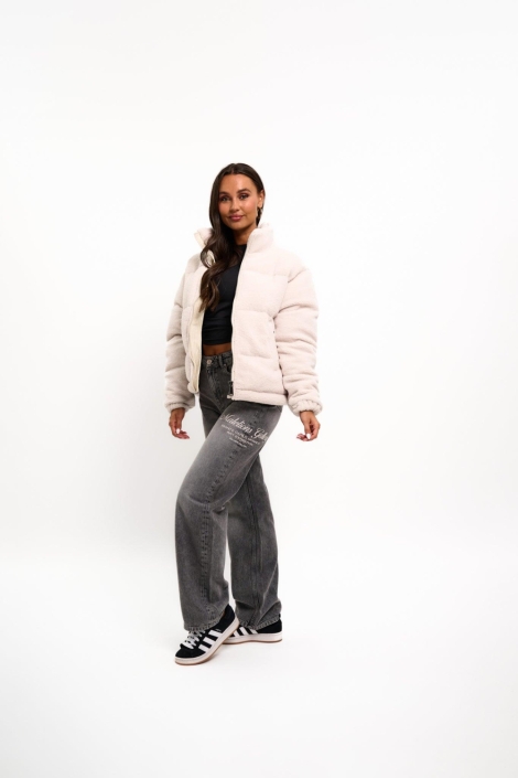 Malelions beige dames jas | Model