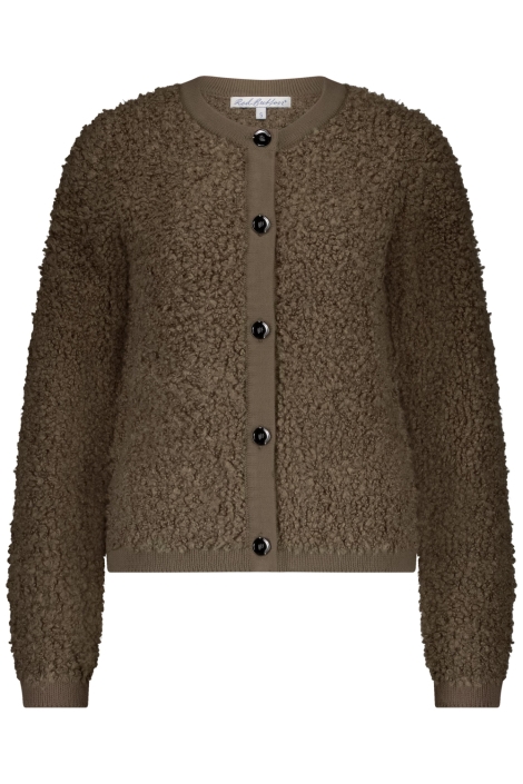 Red Button bruine dames vest | Vooraanzicht