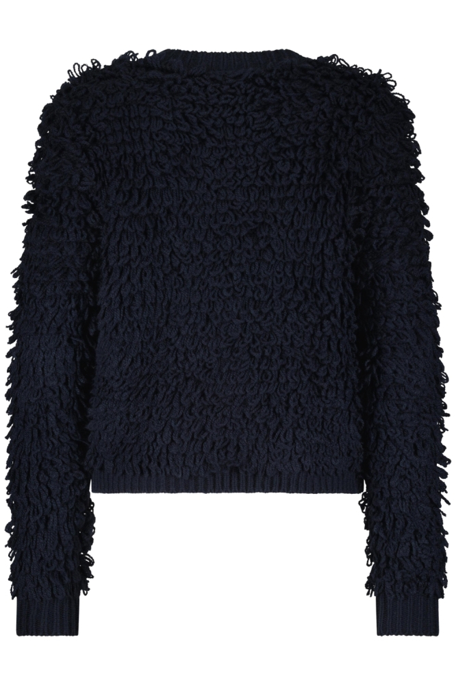 Red Button blauwe dames vest | Achteraanzicht