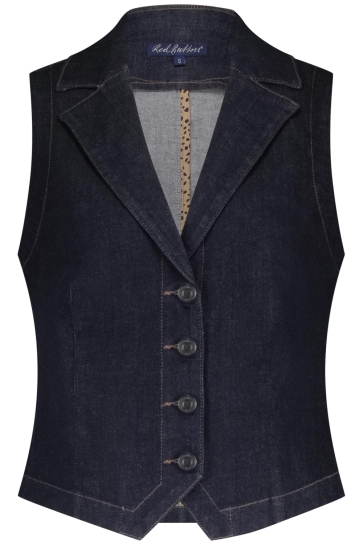 Red Button WAISTCOAT DENIM SRB4690 FOREVER BLUE