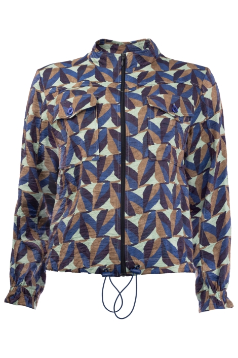 NED blauwe dames jas | Vooraanzicht