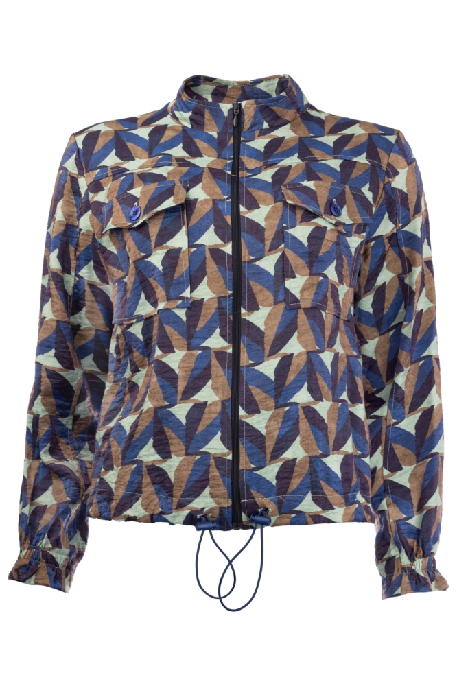 NED blauwe dames jas | Vooraanzicht