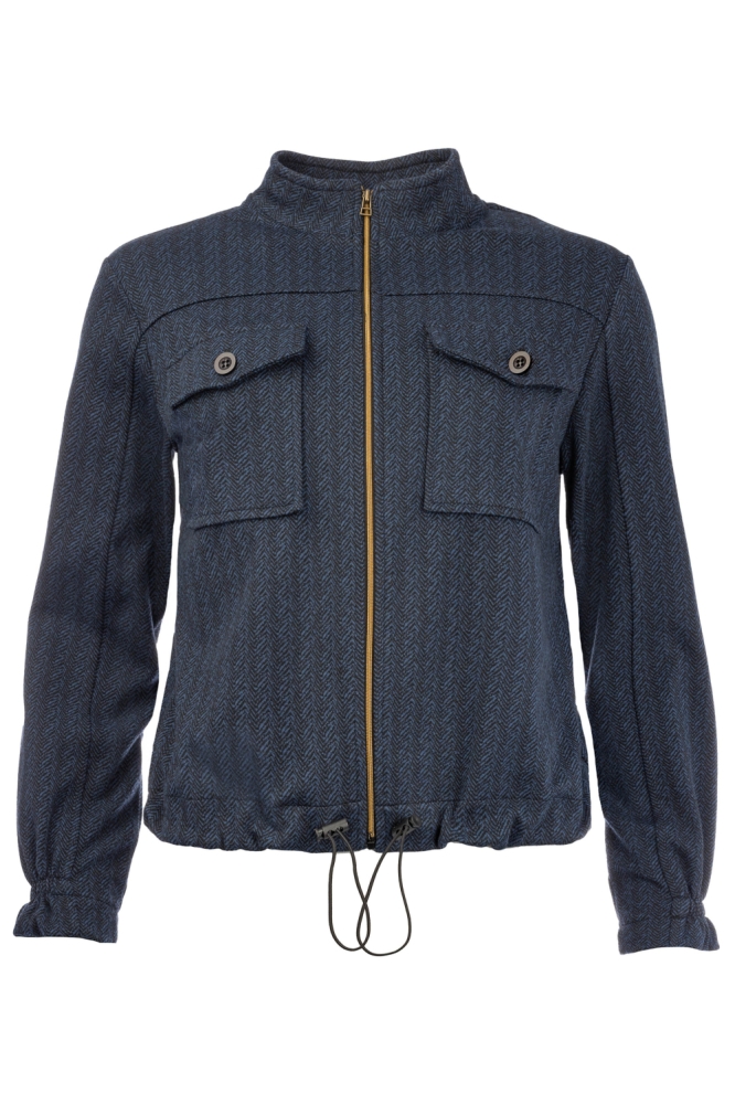 NED blauwe dames jas | Vooraanzicht