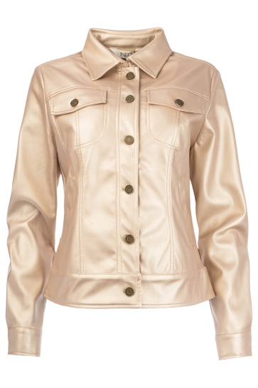 NED Jas FARES PU LS RMJ VEGAN LEATHER 25W1 U110 13 104 champagne