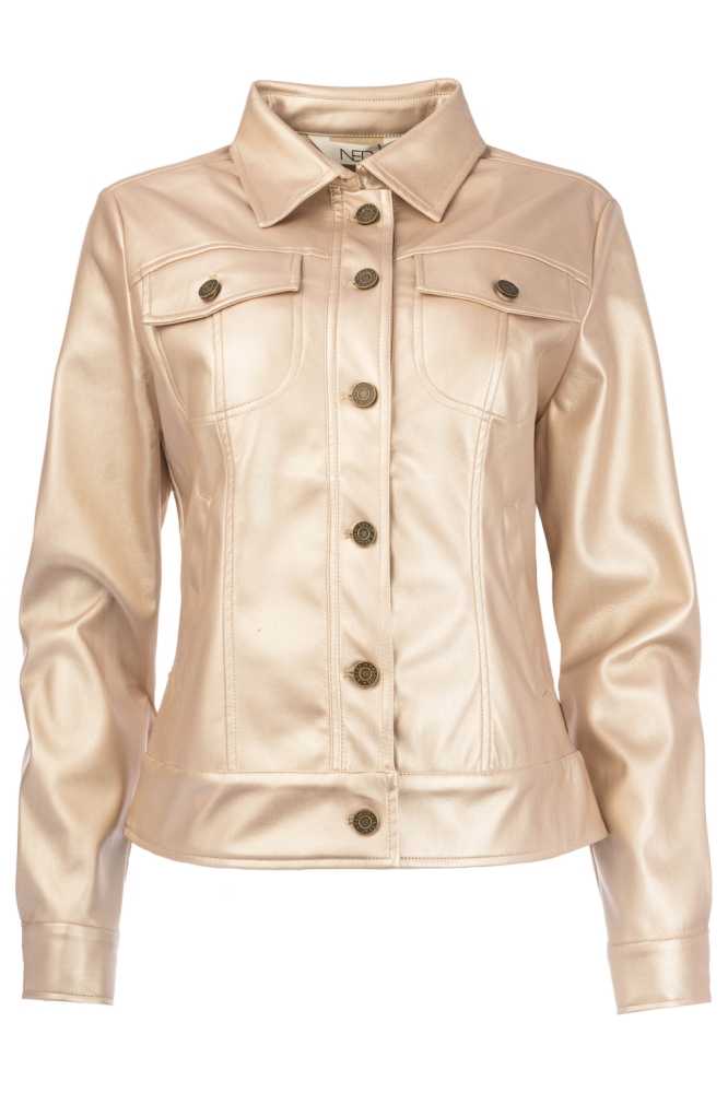 NED gouden dames jas | Vooraanzicht