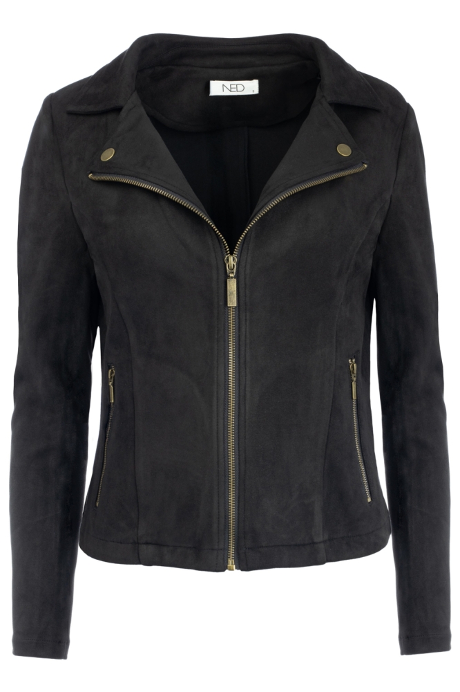 NED zwarte dames jas | Vooraanzicht