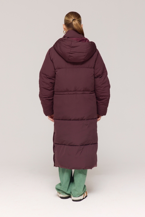 Harper & Yve bordeaux dames jas | Model achteraanzicht