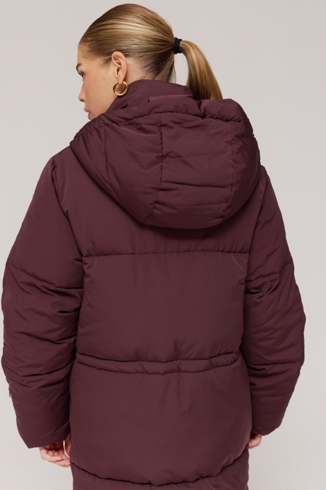 Harper & Yve bordeaux dames jas | Close up
