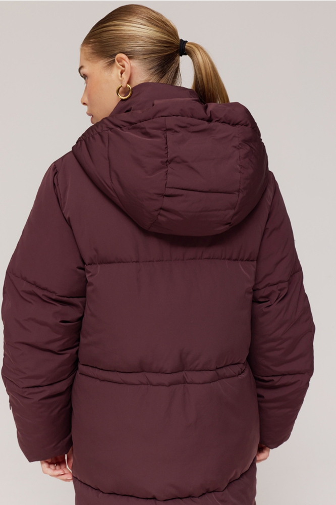 Harper & Yve bordeaux dames jas | Close up