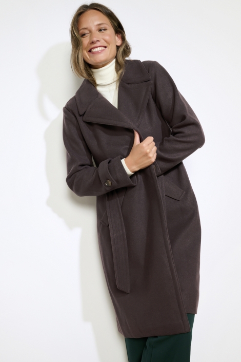 LolaLiza bruine dames jas | Model vooraanzicht