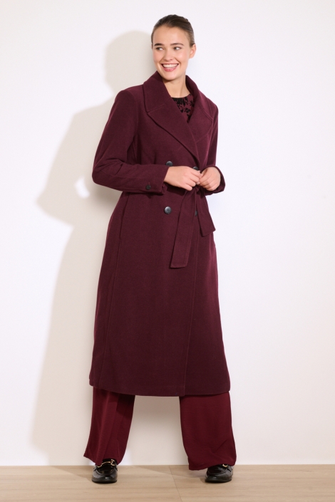 LolaLiza bordeaux dames jas | Model vooraanzicht