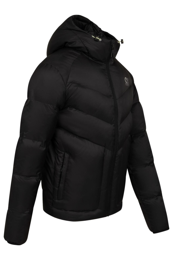 Cruyff zwarte heren jas | Zijaanzicht