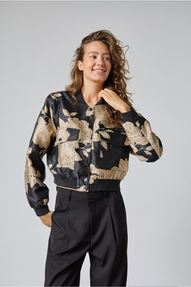 SisterS point zwarte dames blazer | Model vooraanzicht