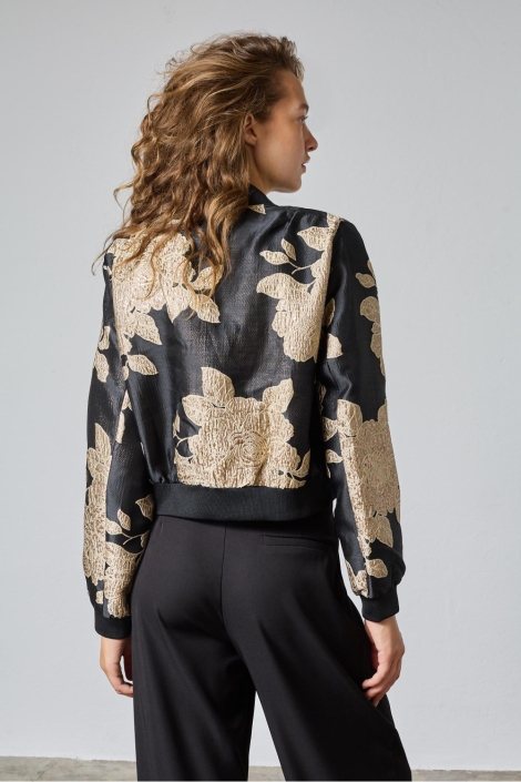 SisterS point zwarte dames blazer | Model achteraanzicht
