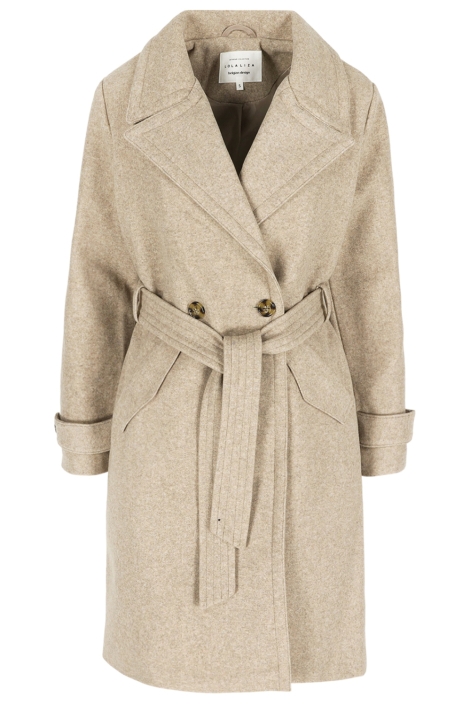 LolaLiza beige dames jas | Vooraanzicht