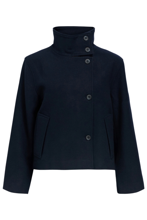 Object blauwe dames jas | Vooraanzicht