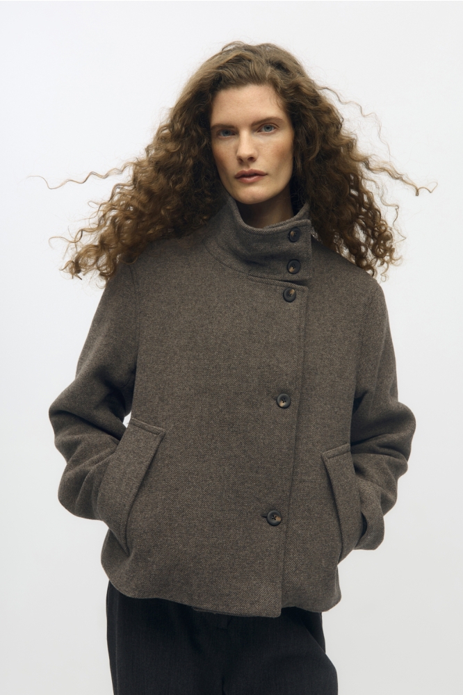Object bruine dames jas | Model