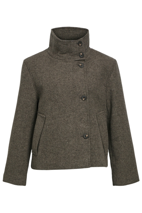 Object bruine dames jas | Vooraanzicht