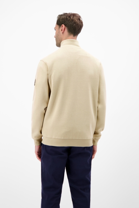 Lerros beige heren vest | Model achteraanzicht