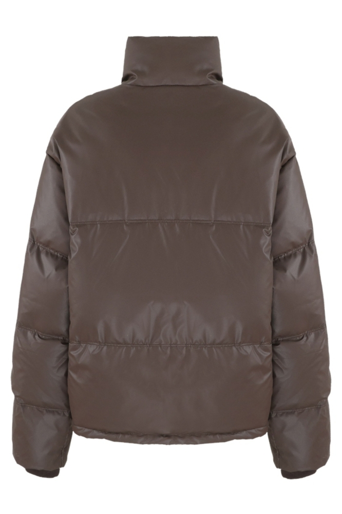 Fluresk bordeaux dames jas | Achteraanzicht