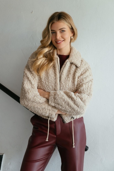 C&S The Label Jas JAYDE JACKET 25WFZC05 014 SAND