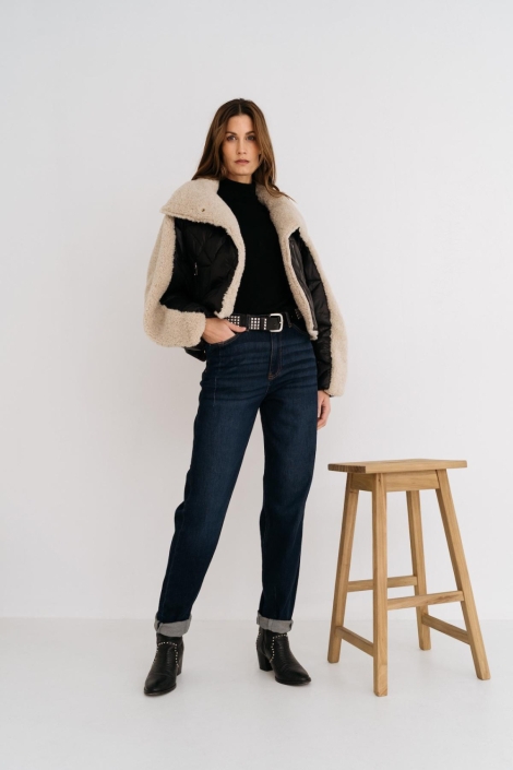 Maicazz zwarte dames jas | Model