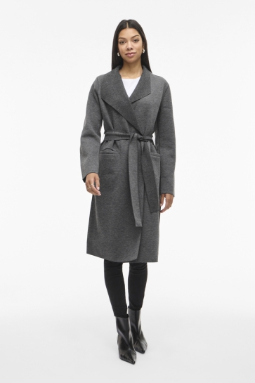 Vila Jas VIJUICE COAT - NOOS 14060740 DARK GREY MELANGE