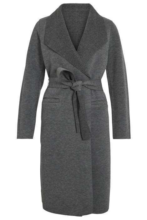 Vila grijze dames jas | Vooraanzicht