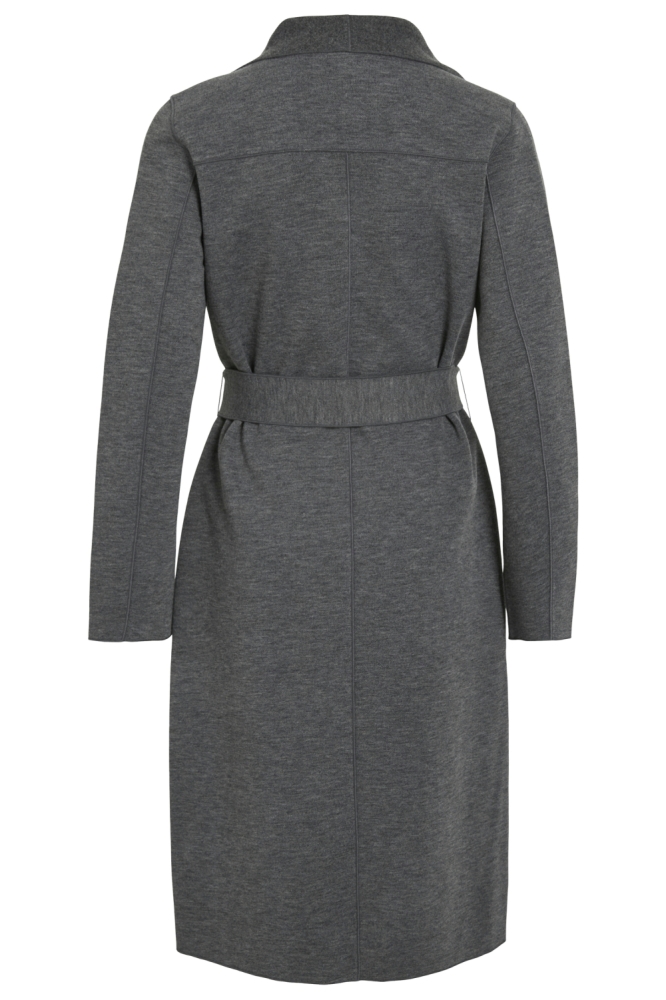 Vila grijze dames jas | Achteraanzicht