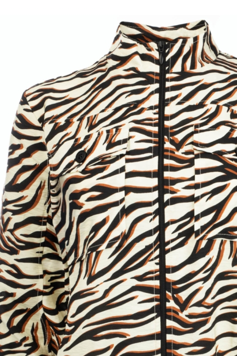 NED bruine dames jas | Close up